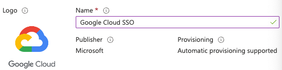 Create an Entra ID SSO application