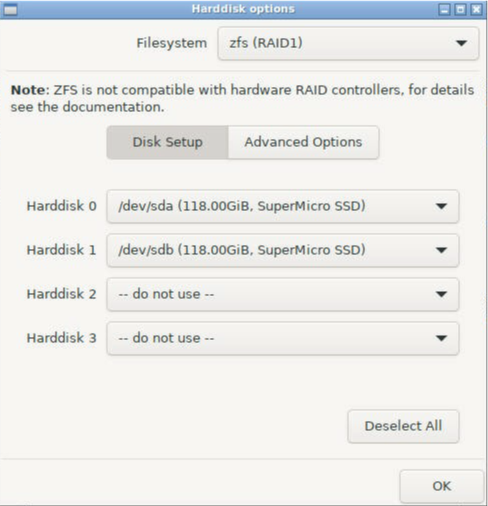 ZFS Boot disk configuration